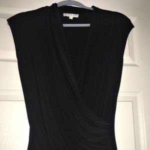 Faux Wrap Sleeveless Blouse
